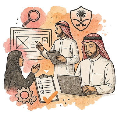 تدقيق تجربة المستخدم حسب معايير DGA
