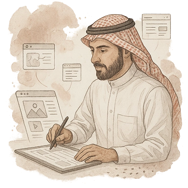 تصميم تجربة المستخدم داخل النظام
