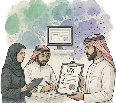 تقديم تقييم UX رسمي لمناقصات أو مبادرات رقمية