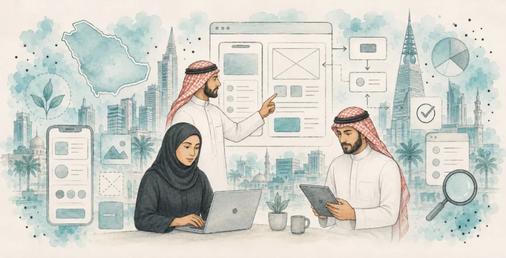 شركة UI/UX في السعودية: خدمات متخصصة للمنصات الرقمية