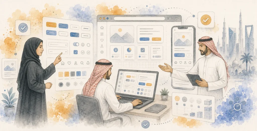 كود المنصات نظام التصميم الموحد للمملكة العربية السعودي