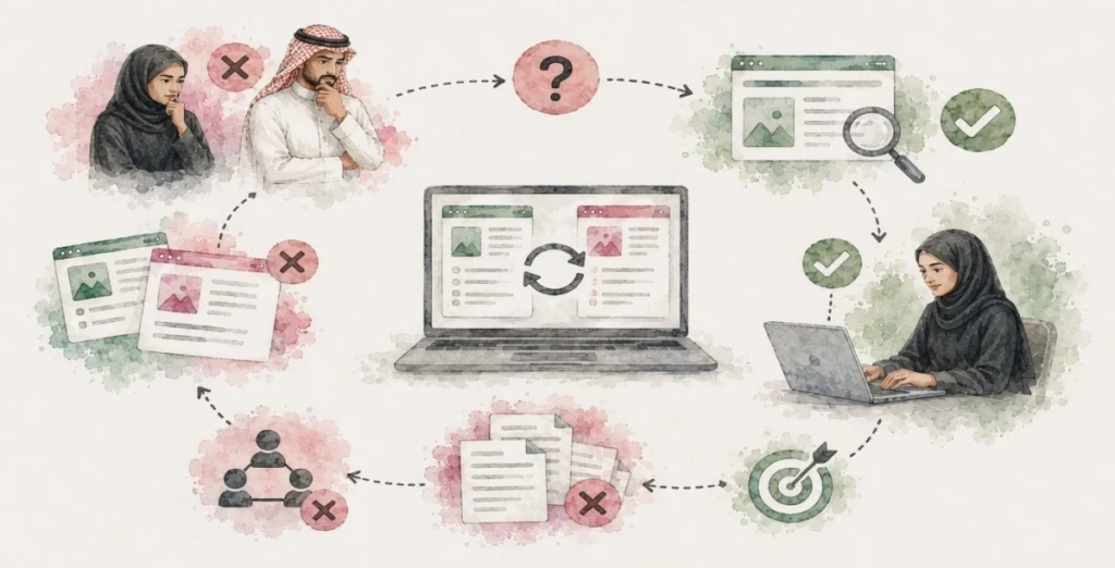 تضارب المحتوى بين صفحات الخدمة الأسباب وكيفية الإصلاح الصحيح