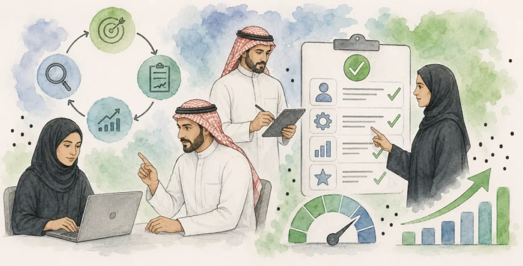 كيف يساعد نموذج معيار بلس الجهات في تحسين نتائج قياس التحويل الرقمي 2025-2026؟