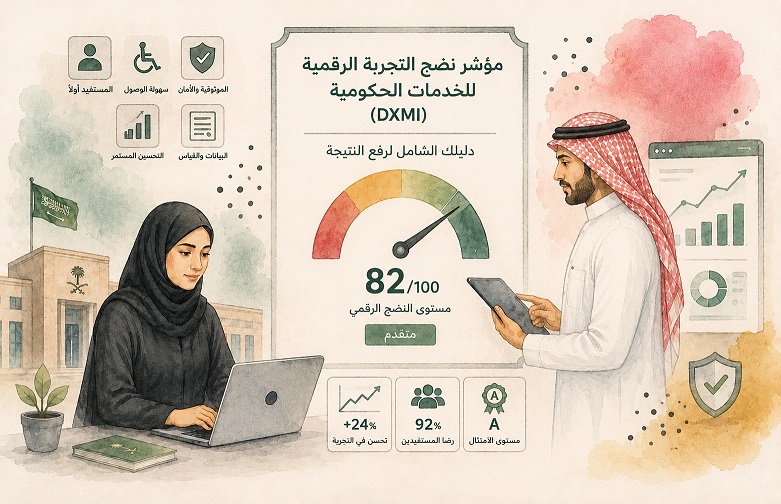 مؤشر نضج التجربة الرقمية للخدمات الحكومية (DXMI) دليلك الشامل لرفع النتيجة